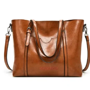 brown tote bag