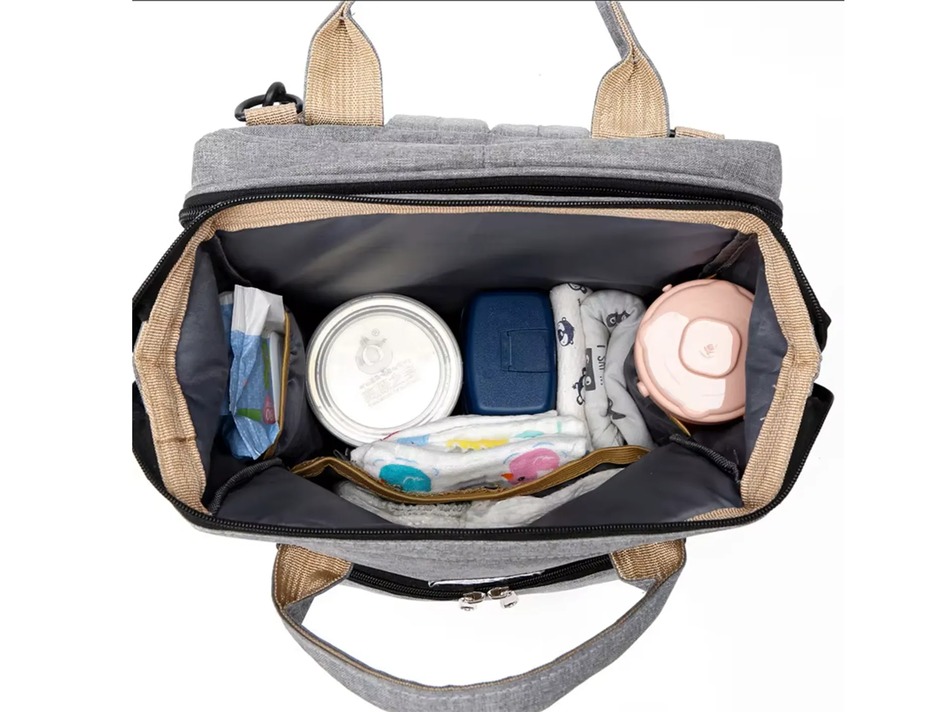 SPIXFOX Elegant Diaper Bag for Mothers for Travel 24L | Maternity Bag for Newborn Baby | Mothers Travelling Bag | Multipocket Water Resistant Baby Bag. - Image 3