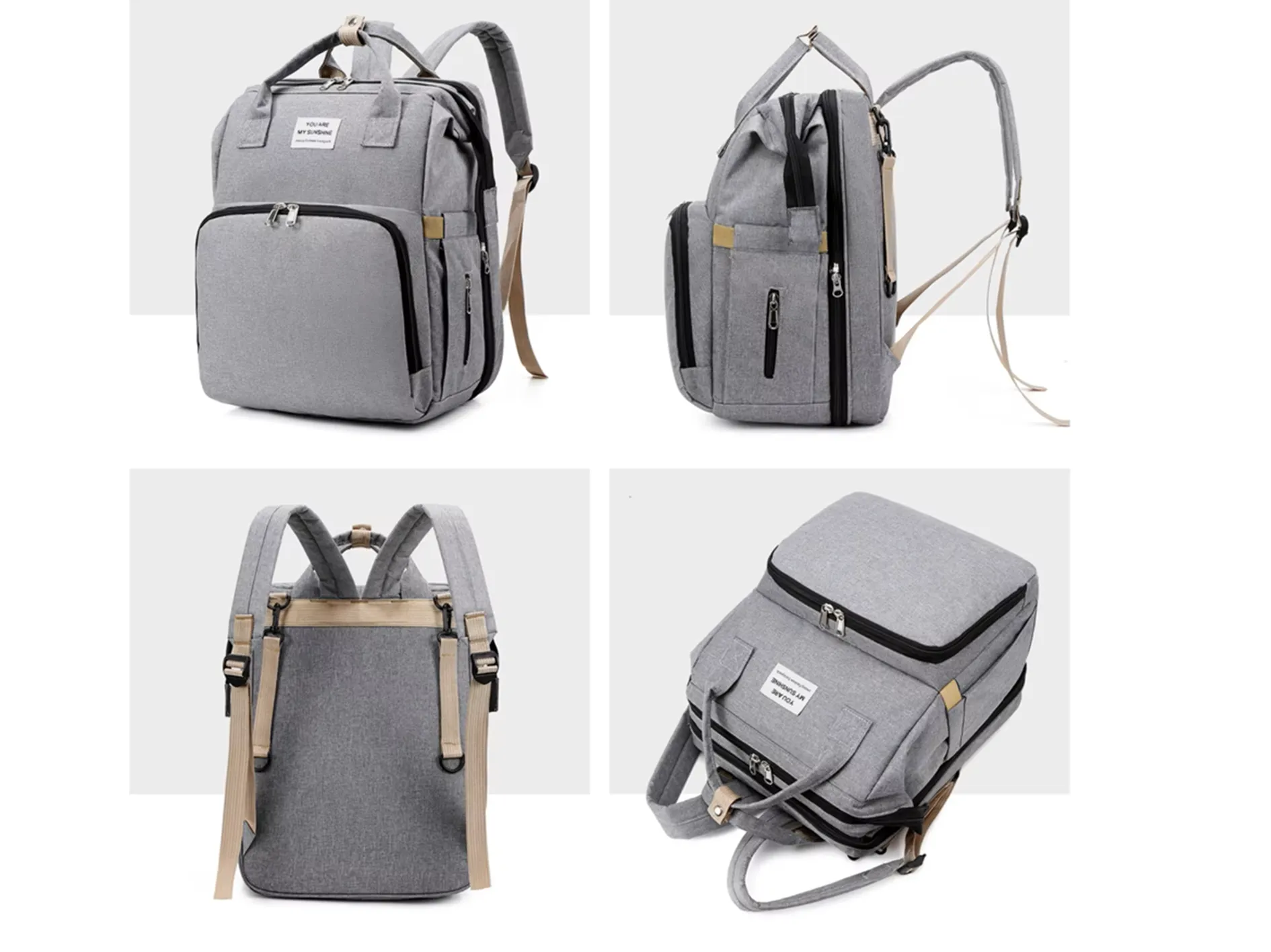 SPIXFOX Elegant Diaper Bag for Mothers for Travel 24L | Maternity Bag for Newborn Baby | Mothers Travelling Bag | Multipocket Water Resistant Baby Bag. - Image 9